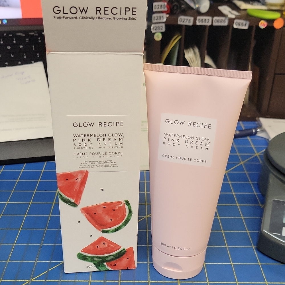Glow Recipe Watermelon Glow Pink Dream Body Cream 200ml New Tube in Box